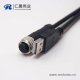 m12轉(zhuǎn)USB接線180度m12A型17芯轉(zhuǎn)USB Type A公頭1M AWG26不帶屏蔽