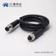 c型螺紋m12 5芯直式電纜公對母插頭不帶屏蔽傳感器1M AWG22